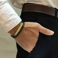 thumbnail image 2 of Bullpiano Bracelets for Men Bracelet Leather Bracelet for Men Fidget Bracelet Mens Bracelet Mens Bracelets Mens Leather Bracelet for Men Men's Bracelets for Couples Bracelets Couple Bracelets, 2 of 8