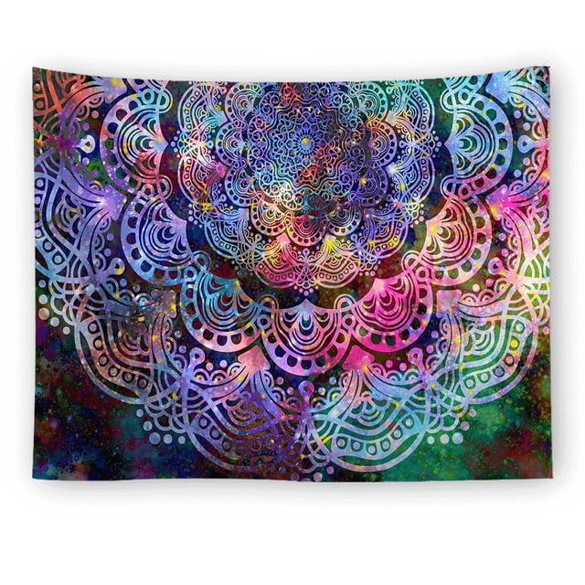 Tapiz de Mandala para colgar en la pared, tapiz colorido para pared, decoración de pared, 150x200cm, 1 ud. TUNC Sencillez