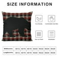 thumbnail image 5 of YINGXI  Red Buffalo Plaid Bear Pillow Cover, Farmhouse Pillow, Farmhouse Decor, Farmhouse Pillow Cover, Buffalo Check Pillow Cover 18x18in, 5 of 5