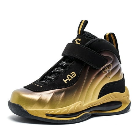 

Girls Boys Basketball Shoes Cushioned Shock Absorption Comfy Athletic Running Shoes Outdoor Non Slip Walking Shoes For Toddler Children Kids Sneakers