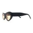 thumbnail image 3 of Womens Mod Cat Eye Retro Thick Plastic Sunglasses Black Orange, 3 of 4