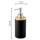 thumbnail image 3 of 2X Dispensador de Jabón de Cerámica de 400 Ml, Estilo Nórdico, Dispensador de Loción Dispensador de Jabón Negro, 3 of 3