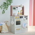 thumbnail image 6 of Teamson Kids Little Chef Lake Tahoe Wooden Play Kitchen with Washing Machine, Oven, Microwave & Storage, Sage Green, 6 of 17