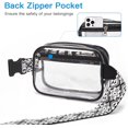 thumbnail image 4 of Clear Fanny Pack Stadium Approved Clear Belt Bag Cross Body Bag for Women Men Transparent Waist Bag, 4 of 7