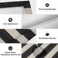 thumbnail image 5 of Black White Striped Outdoor Rug 4x6 Ft, Non Slip Washable Area Rug, Farmhouse Vintage Shabby Chic Wood Grain Patio Rugs Carpet Runner, Large Floor Mat for Indoor/Outdoor Deck Porch Camping, 5 of 8
