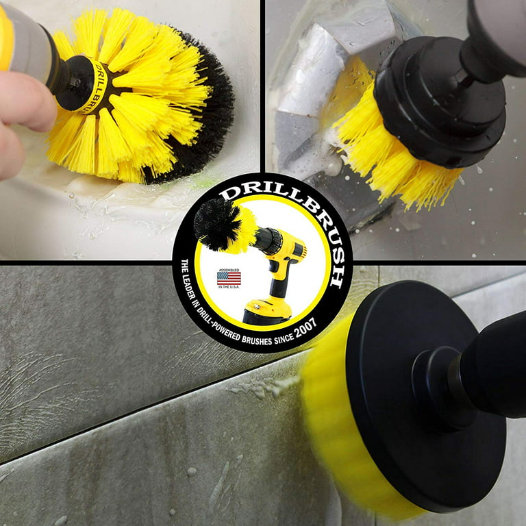 Drill Electric Brush Power Scrubber Brush Cleaning All Purpose for Bathroom  Surfaces Grout Floor Tub Shower