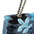 thumbnail image 2 of YIFEI Linen Sequin Embroidered Floral Bag with Linen-Woven Chain Strap, 2 of 5
