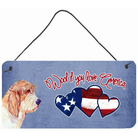 Woof if you love America Petit Basset Griffon Vendeen Wall or Door Hanging Prints