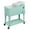 Mint, variant on 80Qt All-In-One Cooler Cart With Bottle Opener, Lower Storage Shelf and Cap Catcher, Outdoor Party Rolling Cooler With Lockable Wheels For Pool Side, Patio, Balcony, White(34.25 x 15.16 x 35.83)"