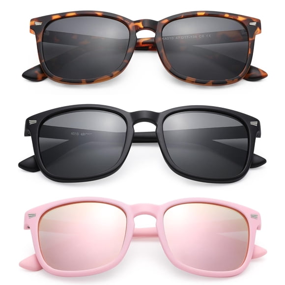 Gafas de Sol GLARDEFE para Niños Polarizadas Flexibles Edad 3-12 Años