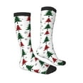 thumbnail image 3 of Easygdp Buffalo Plaid Christmas Trees Soccer Socks Sport Knee High Socks Calf Compression Athletic Socks for Men and Women, 3 of 9