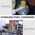thumbnail image 3 of Stainless Steel Noodle Pot Strainer Insert Stock Pot Pasta Stock Pot with Lid for Cookware Stainless Steel 16CM, 3 of 7