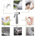 thumbnail image 5 of Handheld Bidet Sprayer, Brushed Stainless Steel Shower Set, Bathroom Cloth Diaper Cleaning Kit, Portable, 5 of 5