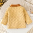 thumbnail image 5 of Curuila Toddler Girls Coat Corduroy Long Sleeve Color Block Lapel Jacket For Girls Autumn Winter Soft Outerwear Size 3-4 Years, 5 of 7