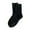 Black, variant on Womens Autumn Winter Casual And Comfortable Wool Thickened Warm Long Tube Cotton Heap Socks