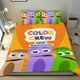 thumbnail image 1 of Babyfirst Equipo de Colores Conjunto de sábanas temático, trío de piezas, cómodo y amigable con la piel, diseño único, regalo de decoración para el hogar para familiares, amigos y fans,173cm *218cm, 1 of 6