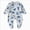 Grey, variant on Newborn Newborn Footed Sleeper Gown With Mitten Side Baby Footed Print Infant Play For 0 6 Months Sleep & Play One-Piece Bodysuit Newborns Everyday Wear