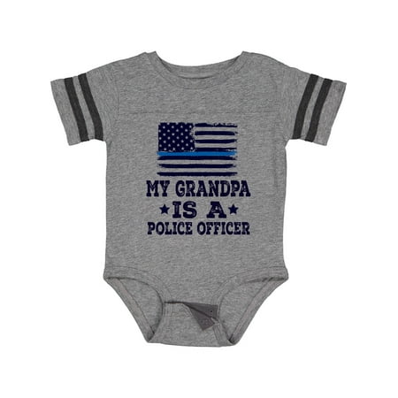 

Inktastic Grandpa Police Officer Law Enforcement Gift Baby Boy or Baby Girl Bodysuit