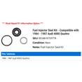 thumbnail image 2 of Fuel Injector Seal Kit - Compatible with 1984 - 1987 Audi 4000 Quattro 1985 1986, 2 of 2