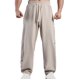 thumbnail image 1 of Pantalones largos para hombre, pantalones casuales, holgados, de patchwork, para deportes al aire libre, pantalones de color liso, pantalones para hombre, 1 of 6
