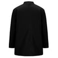 thumbnail image 4 of YLSDY Men's Wool Blend Overcoat Winter Trench Coat Long Sleeve Jacket Warm Outerwear Black XXXL, 4 of 6