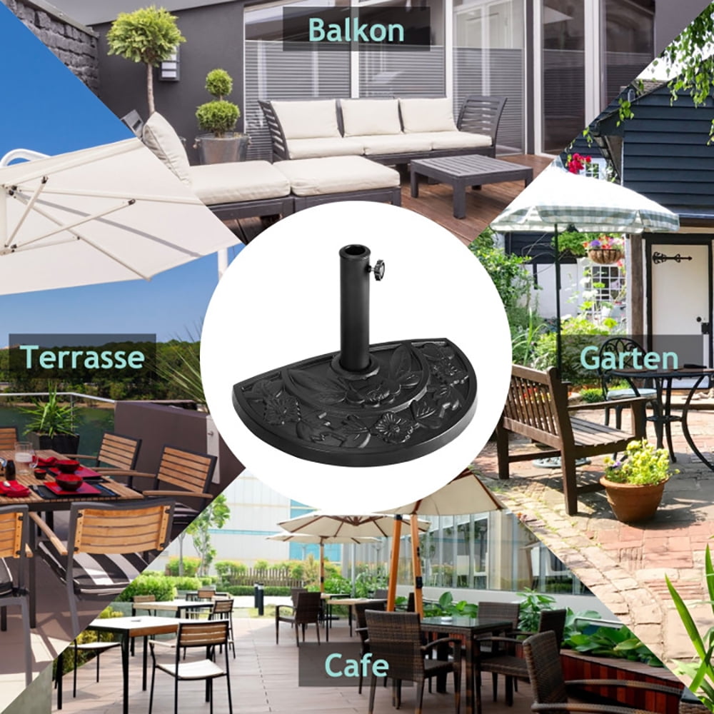 Aimee Lii 17.5 Inch Heavy Duty Square Umbrella Base Stand of 30 lbs for Outdoor, Patio Umbrella Stand