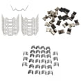 thumbnail image 1 of 25 clips de material acero inoxidable Z para de invernadero + 25 clips de material acero inoxidable para de invernadero W alambre invernader Gloria Clips de acristalamiento, 1 of 9
