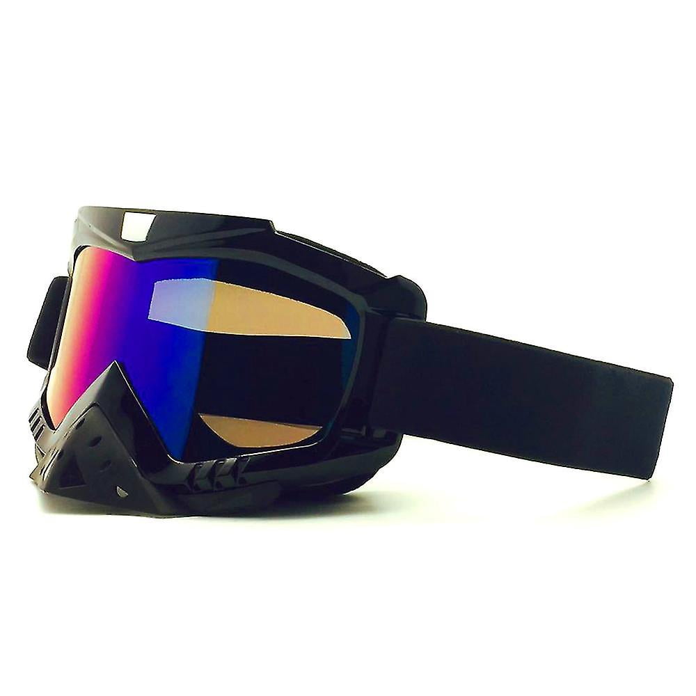 Gafas De Moto Vintage Estilo Aviador – Cuero Y PC Anti UV – Protección Contra Viento Y Polvo – Para Motociclismo, ATV, Esquí Y Ciclismo – Correa Ajustable