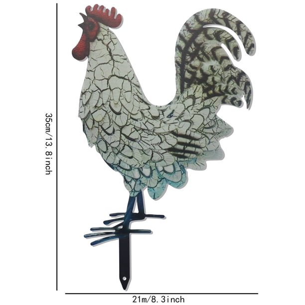 Pheasant Garden Decoration Outdoor Statue Sculpture Decor Outdoor ations Chicken Lawn ation Hen Stake Sign Chicken Yards Stake Lawn Ornament