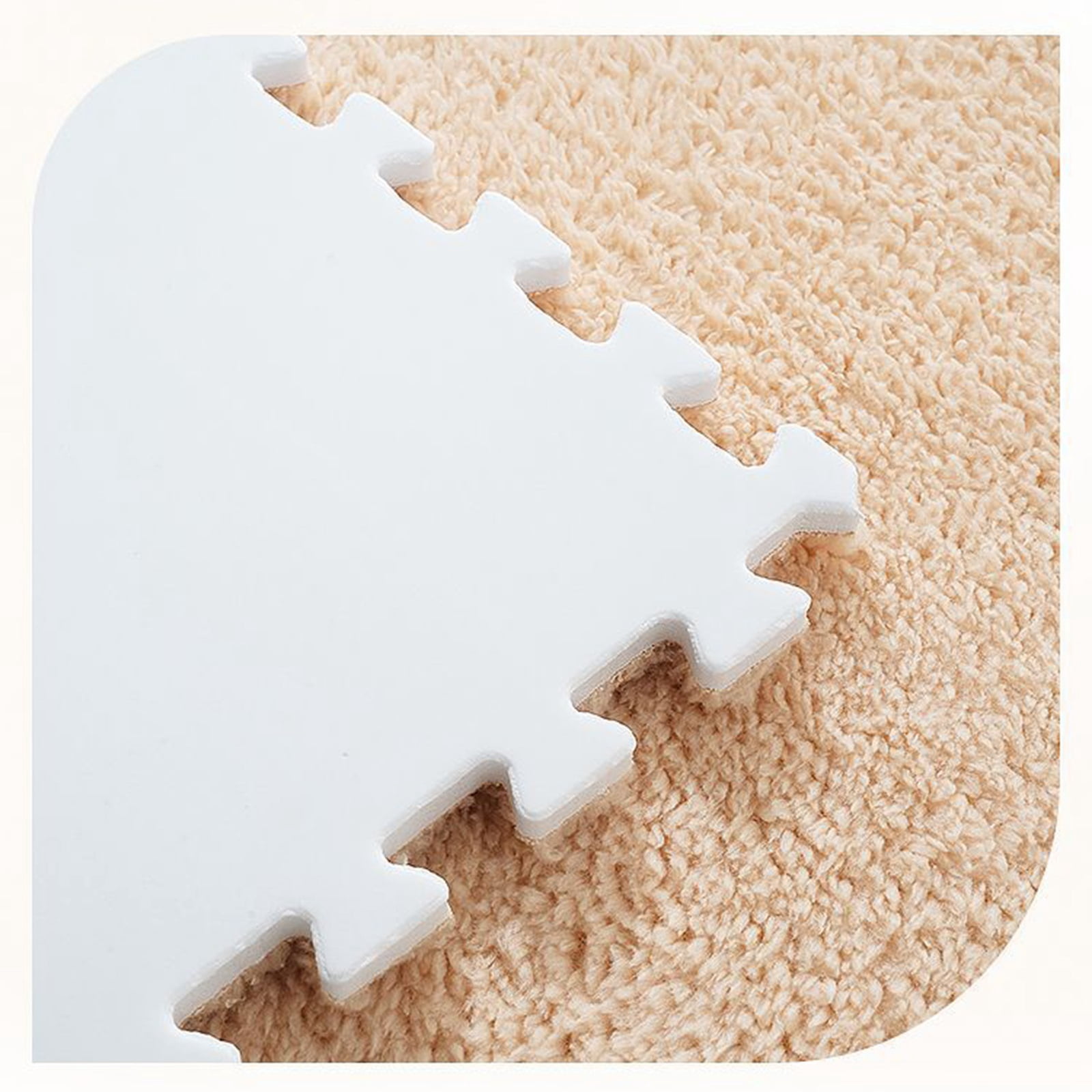 Pack of 20 30 x 30 cm interlocking foam mats, plush mat, carpet tiles, plush carpet, bedroom floor tiles, soft play mat
