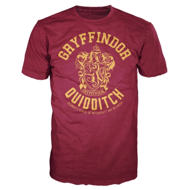 Harry Potter Gryffindor Quidditch Adult T-Shirt (Small)