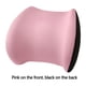 thumbnail image 1 of Almohada de apoyo lumbar para asiento, suave, ahorra espacio, cómoda, accesorio para silla de oficina Rosa, 1 of 9