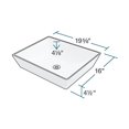 thumbnail image 3 of Polaris V370-W White Porcelain Vessel Sink, 3 of 5