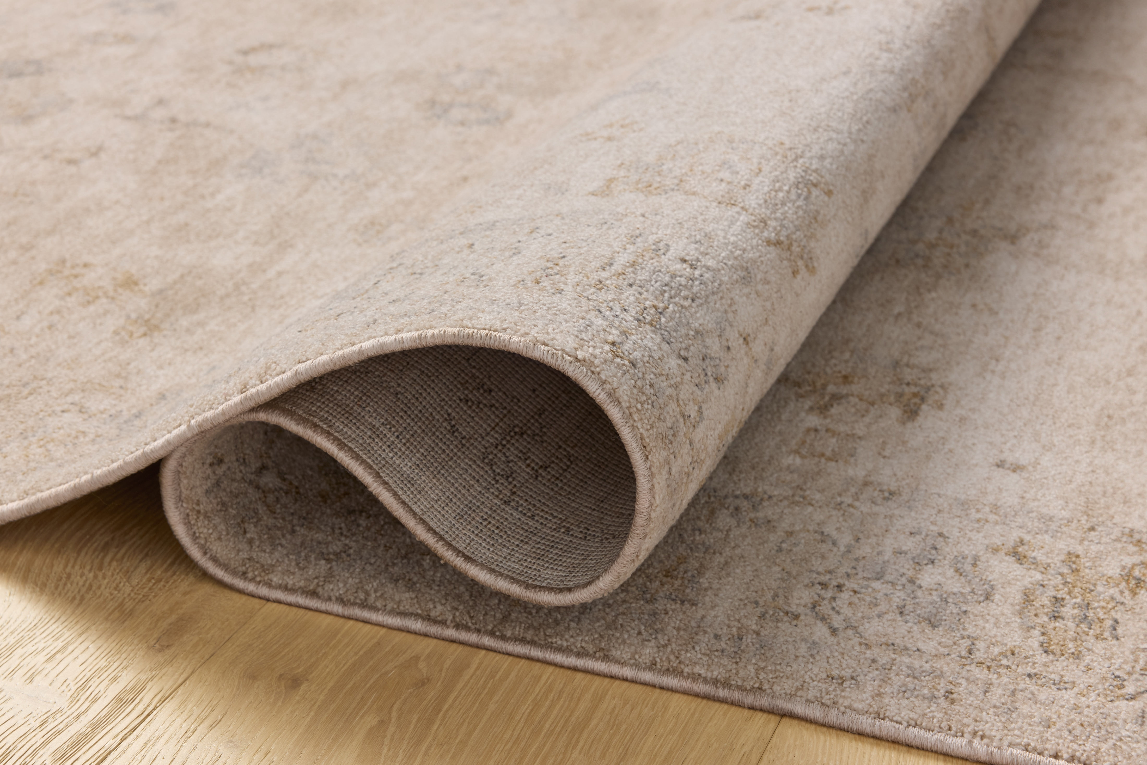 Chris Loves Julia x Loloi Louisa Oatmeal / Stone 2'-7" x 14' Runner Rug