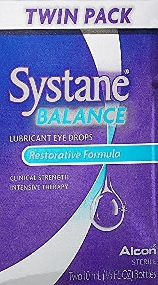 Alcon Systane Balance Lubricant Eye Drops, 0.33 fl oz (4 Pack) (Bundle)