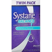 Alcon Systane Balance Lubricant Eye Drops, 0.33 fl oz (4 Pack) (Bundle)