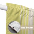 thumbnail image 4 of Swag Valance Curtains for Windows, Yellow Beige Striped Light Filtering Kitchen Curtains with Rod Pocket, Modern Farmhouse Retro Lines Window Treatment Valances for Living Room, 36x36 - 2 PCS, 4 of 9