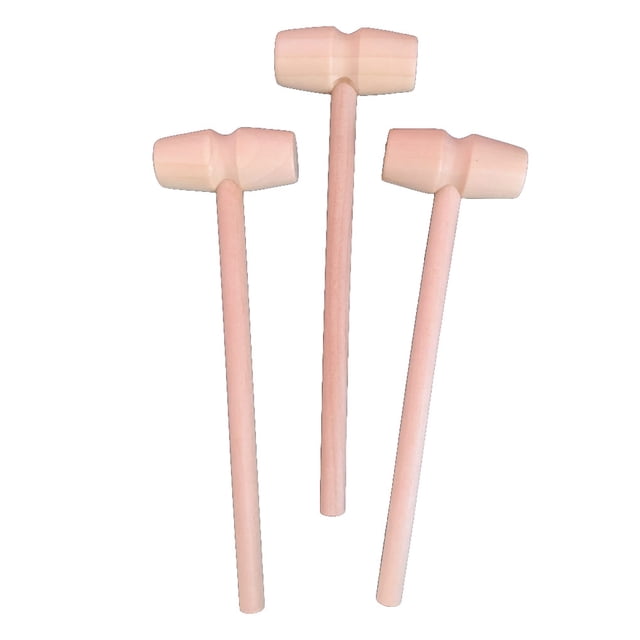 Naiovety Paquete de 10 martillos de madera, mazos de dura, reemplazo de marisco, galletas, juguetes, decoración de fiestas, manualidades, Herramientas y accesorios para hornear oval Naiovety HA062334-01B
