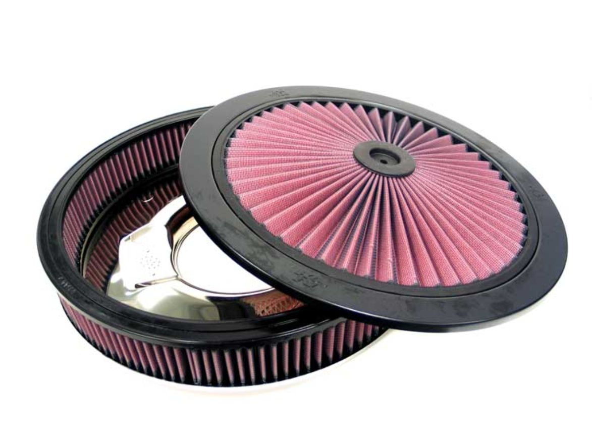 Premium Washable K&N X-Stream Top Air Filter: High Performance Replacement Engine Filter: Shape: Round 66-3080 