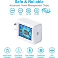 thumbnail image 2 of 20W PD QC Fast Wall Charger USB C PD Wall Plug Power Adapter For Samsung iPhone 12 Pro Max New Phone, 2 of 5