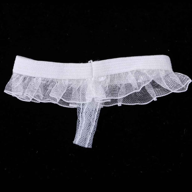 Calzoncillos Tipo con Lazo 1/ de Encaje CUTICAT para Figura Femenina Blanco
