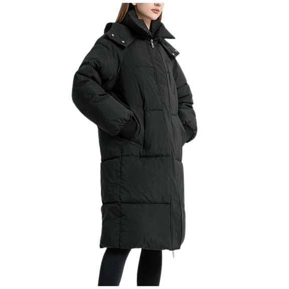Women's Long Over The Knee Winter Thickened Loose Down Coat