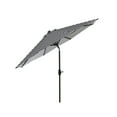 thumbnail image 4 of WestinTrends Paolo 9 Ft Outdoor Umbrella, Patio Shade Market Table Umbrella with Push Button Tilt and Easy Open Crank, Black/White Stripe, 4 of 12