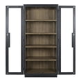 thumbnail image 3 of Pemberly Row Transitional 82" Reclaimed Pine Wood Cabinet in Black, 3 of 9