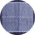 thumbnail image 1 of Ahgly Company Indoor Round Abstract Blue Contemporary Area Rugs, 3' Round, 1 of 4