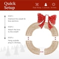 thumbnail image 4 of Corona de Navidad Best Choice Products, preiluminada, 76 cm, LED, 4 of 7