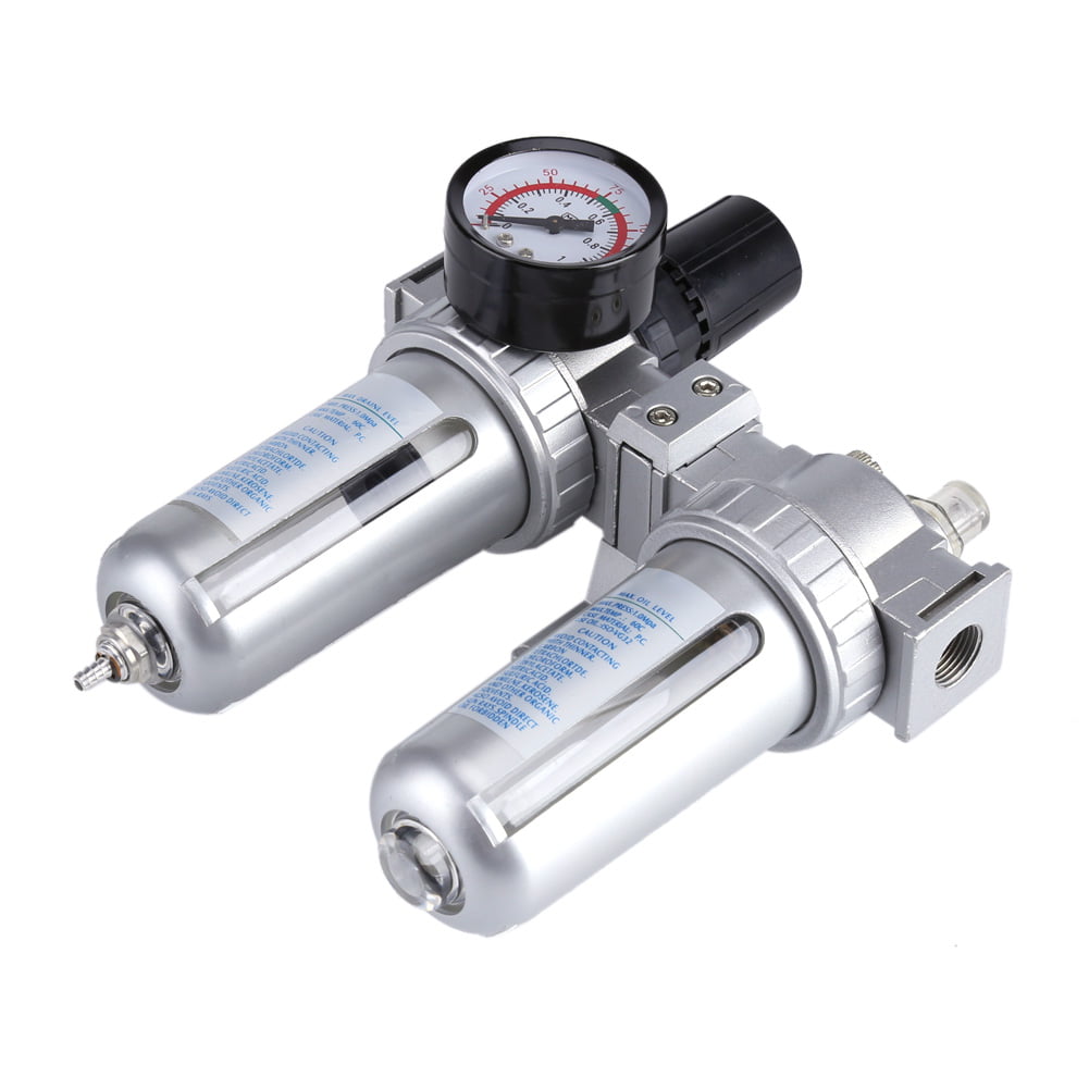 Details about   SFR300 3/8" Air Pressure Regulator Filter Water Separator with Pressure Gauge 