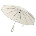 thumbnail image 2 of Ring Buckle Umbrella Reflective Strip Sturdy Windproof Travel Portable Reverse Automatic Umbrella Compact Folding Travel Umbrella Ring Buckle Fully Automatic Umbrella, 2 of 9