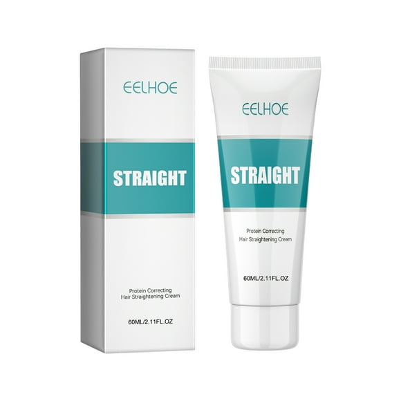 Crème Lissante Protéinée pour Cheveux - Crème Lissante Soyeuse et Brillante, Crème Correctrice Protéinée pour Lisser les Cheveux, Crème Lissante Maigoole pour Cheveux Bouclés