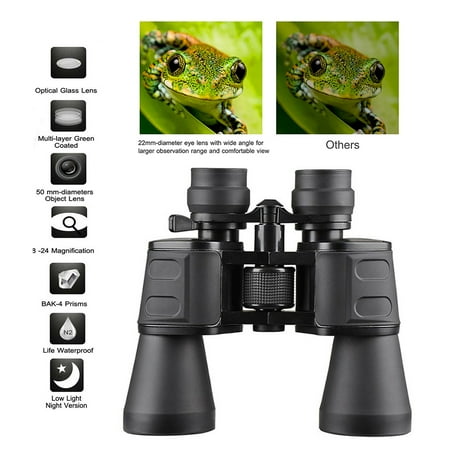 Aousthop Day Night Vision 10-180x100 Zoom HD Binoculars Outdoor Hunting Telescope + Case